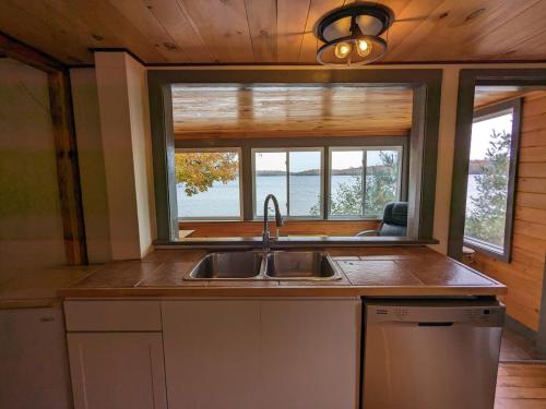 Main floor - sink looking out
